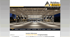 Desktop Screenshot of holzbau-amann.de