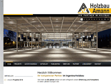 Tablet Screenshot of holzbau-amann.de